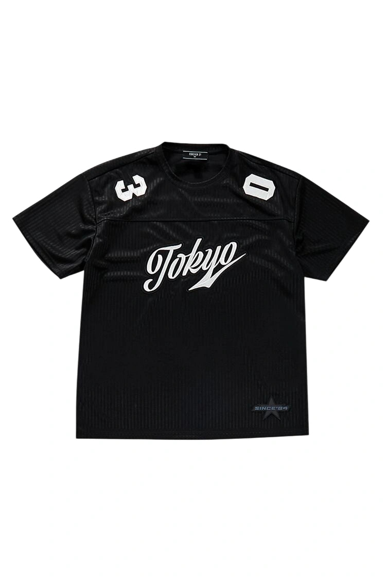 فوريفر 21-تي شيرت طوكيو مطرز بتفاصيل-للرجال