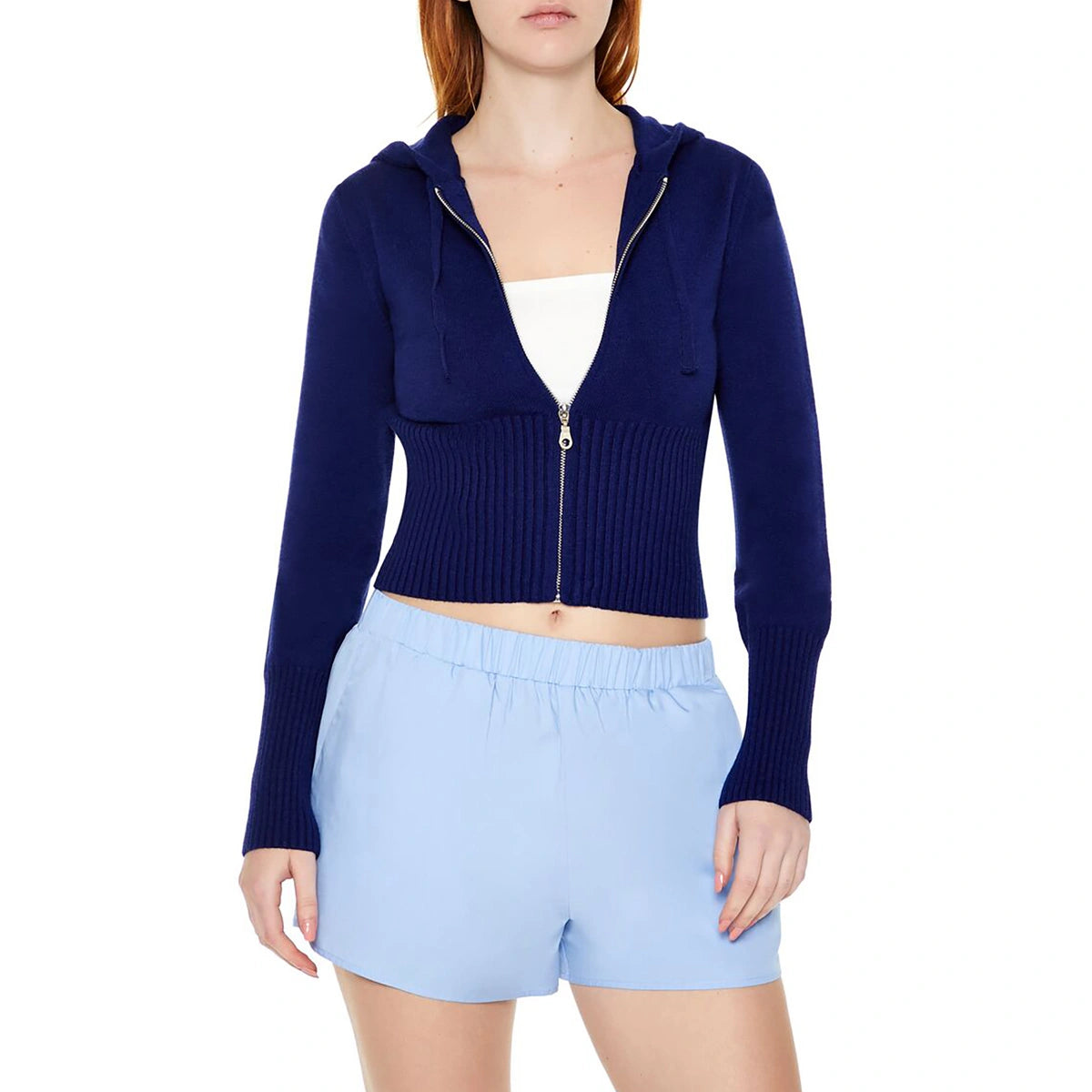 فوريفر 21 - سترة بأربطة وأكمام طويلة - تُباع بواسطة اف اي جي