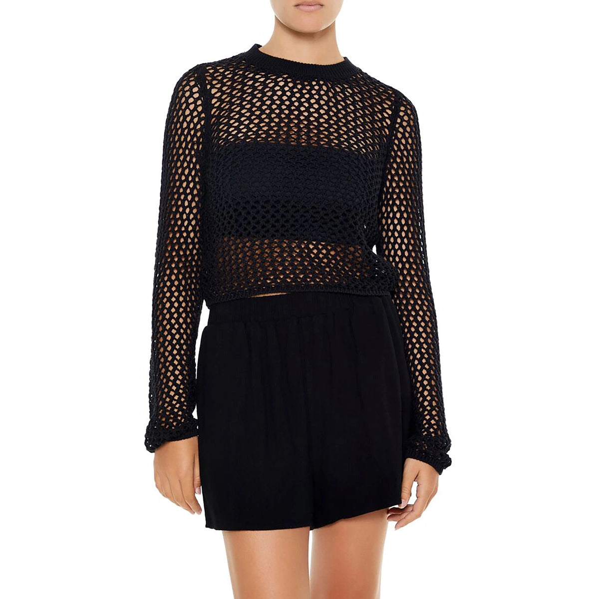 فوريفر 21 - سترة كروشيه قصيرة - تم بيعها بواسطة اف اي جي