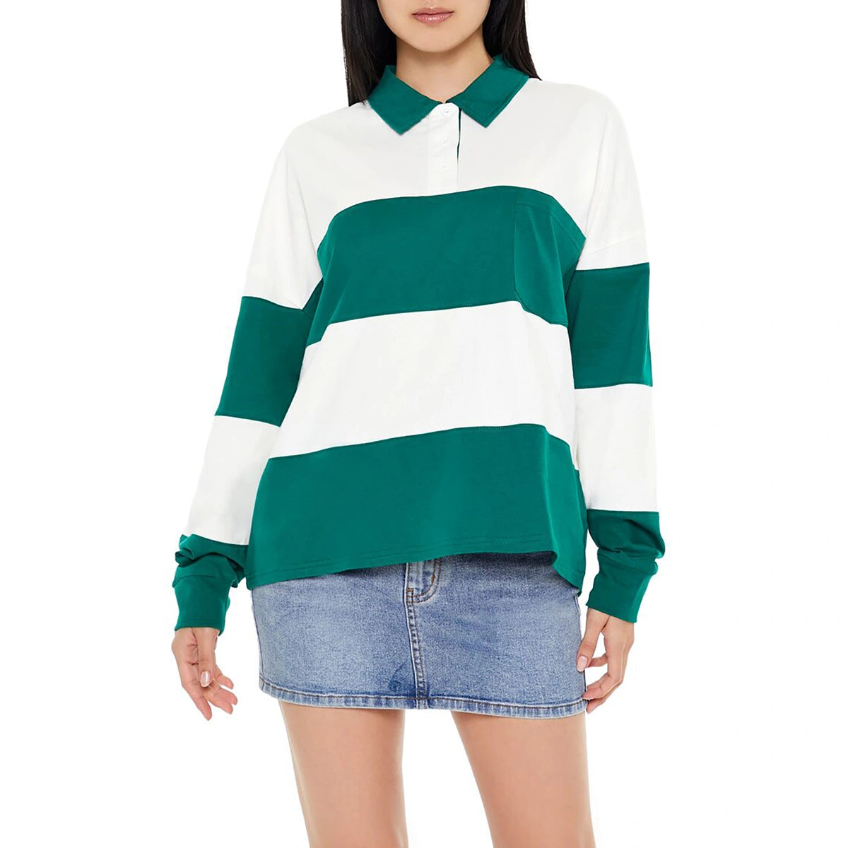 فوريفر 21 - قميص رجبي 84 مخطط - تم بيعه بواسطة اف اي جي