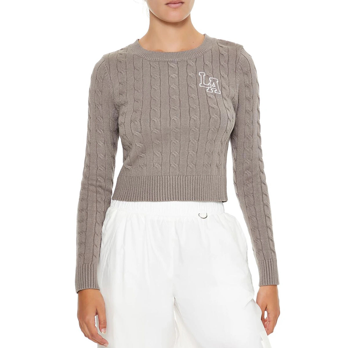 فوريفر 21 - سترة LA مطرزة - تم بيعها بواسطة اف اي جي