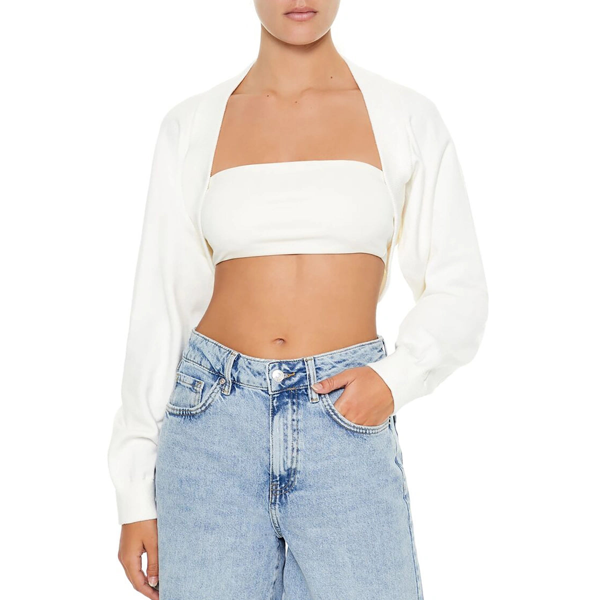 فوريفر 21 - سترة مفتوحة من الأمام - تُباع بواسطة اف اي جي