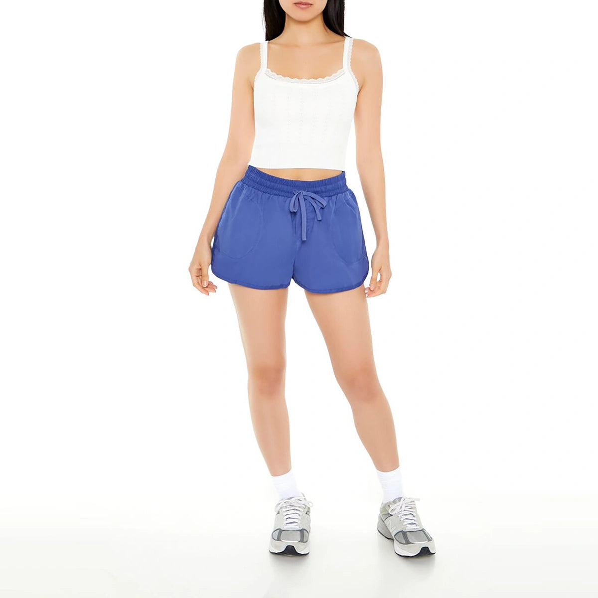 فوريفر 21 - شورت سهل الارتداء برباط - يُباع بواسطة اف اي جي