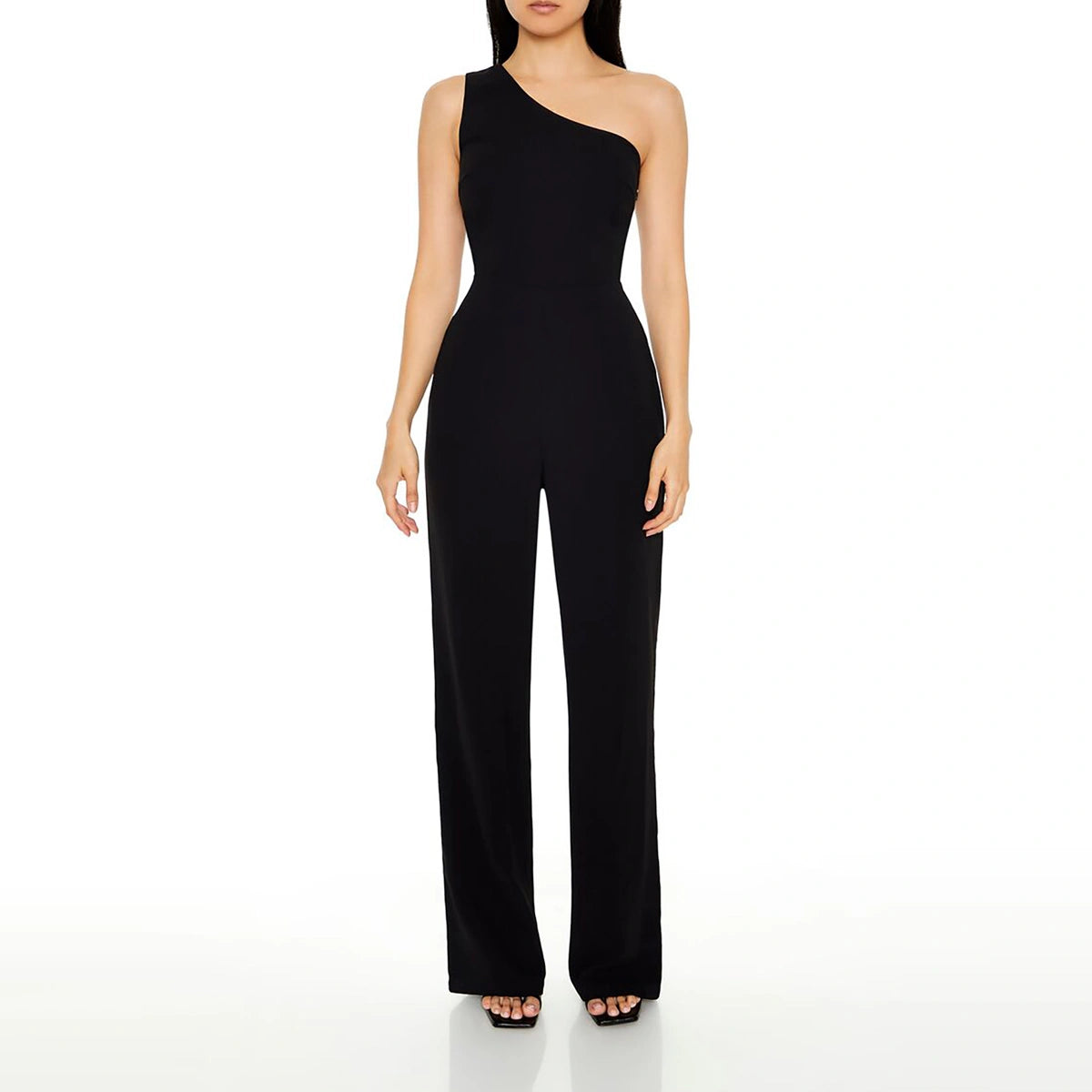 فوريفر 21 - بذلة بكتف واحد وساق مستقيمة - تُباع بواسطة اف اي جي