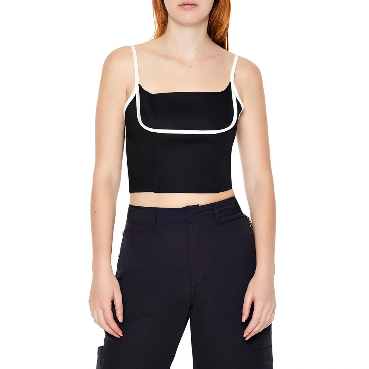 فوريفر 21 - قميص قصير بلونين - يُباع بواسطة اف اي جي