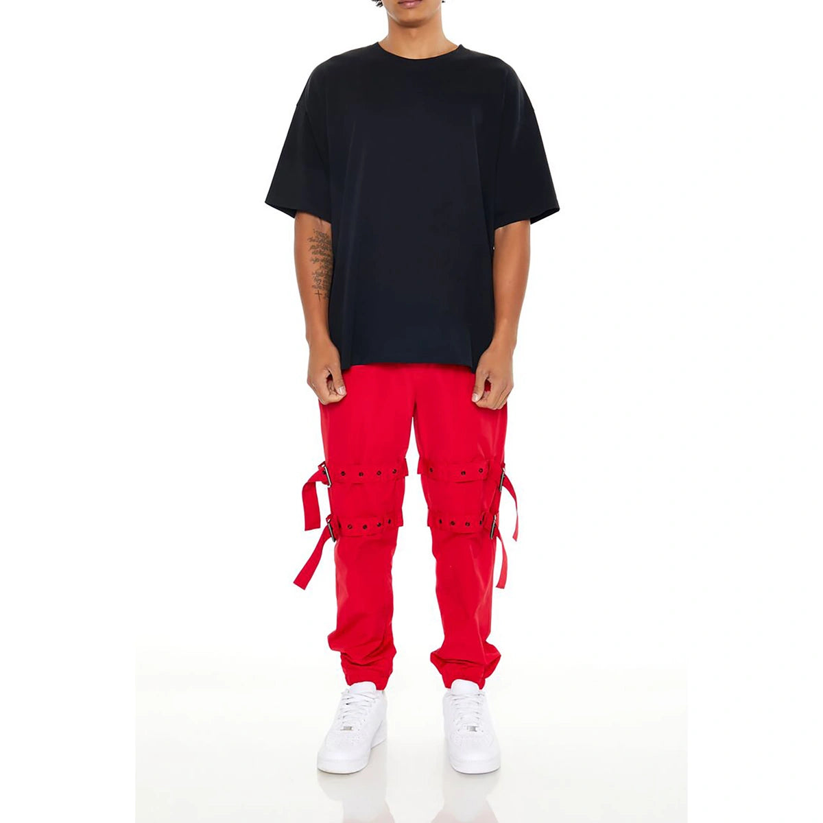 فوريفر 21 - بنطال رياضي برباط بإبزيم - يُباع بواسطة اف اي جي