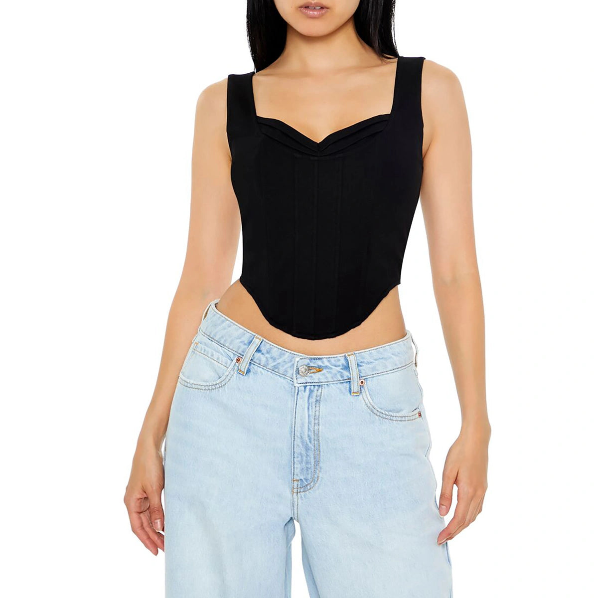 فوريفر 21 - مشد علوي برباط على شكل قلب - يُباع بواسطة اف اي جي