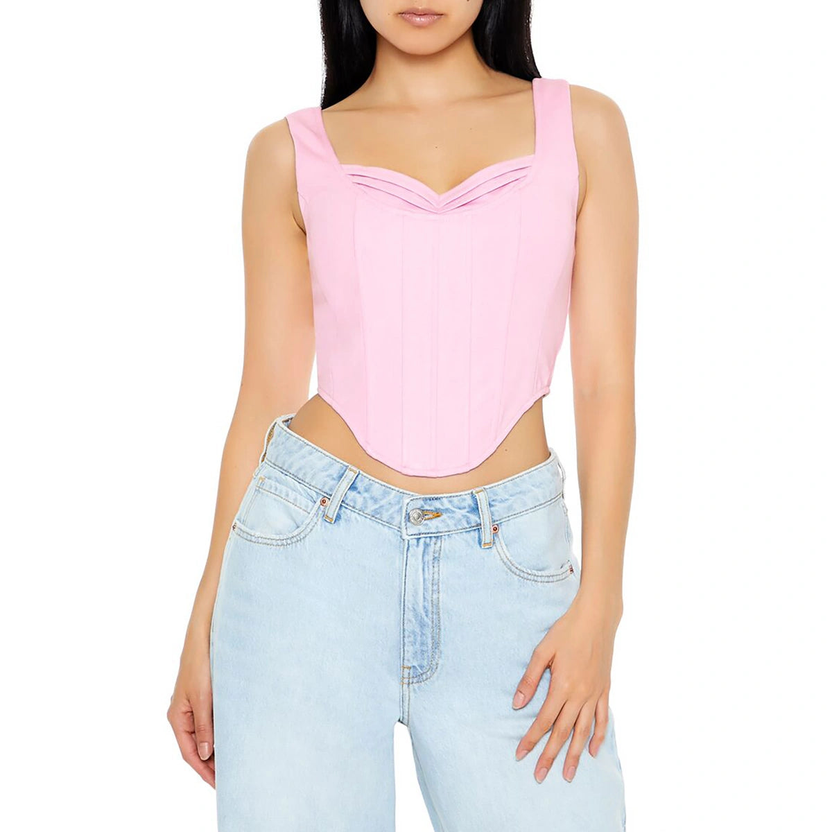 فوريفر 21 - مشد علوي برباط على شكل قلب - يُباع بواسطة اف اي جي