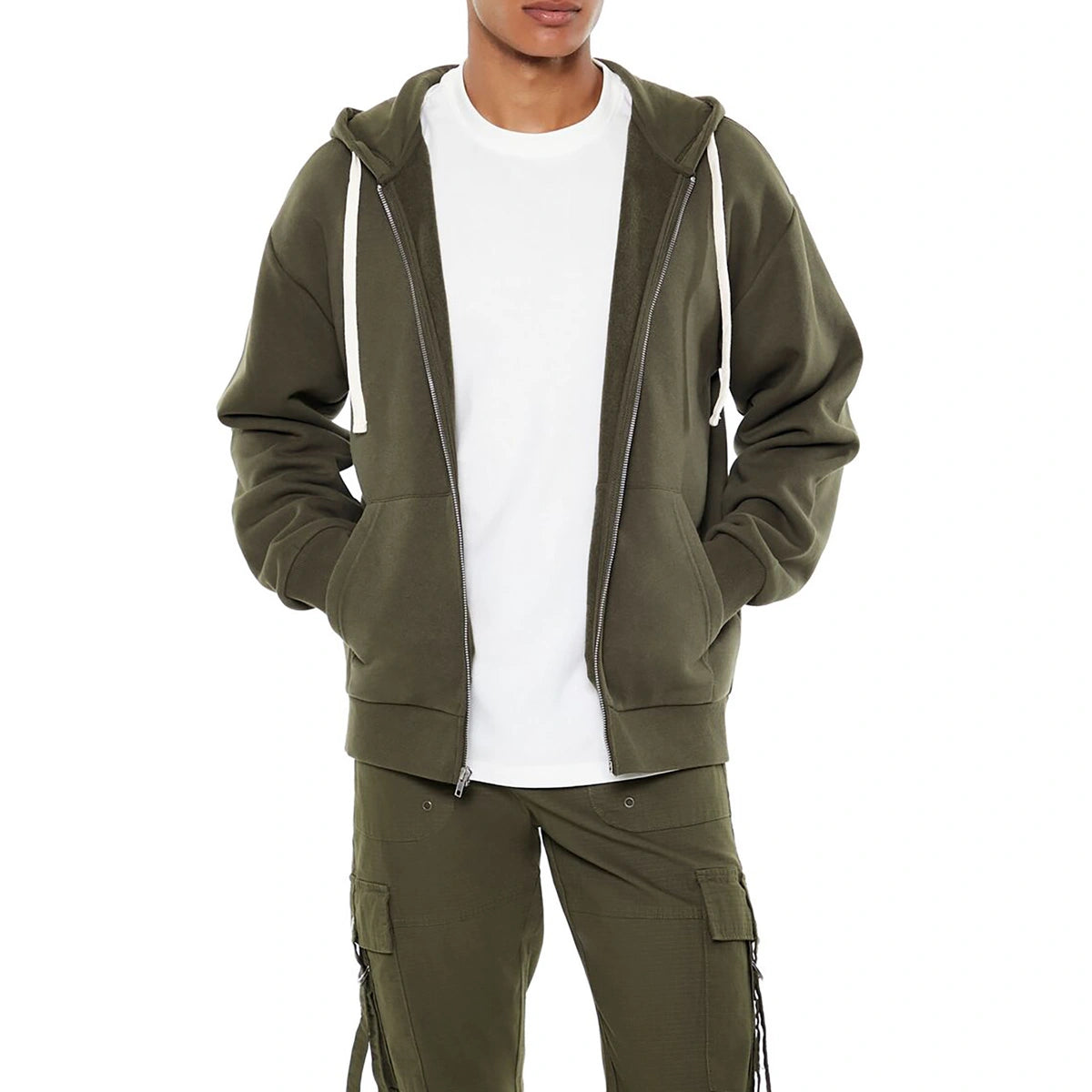 فوريفر 21 - هوديي بسحاب برباط - يُباع بواسطة اف اي جي