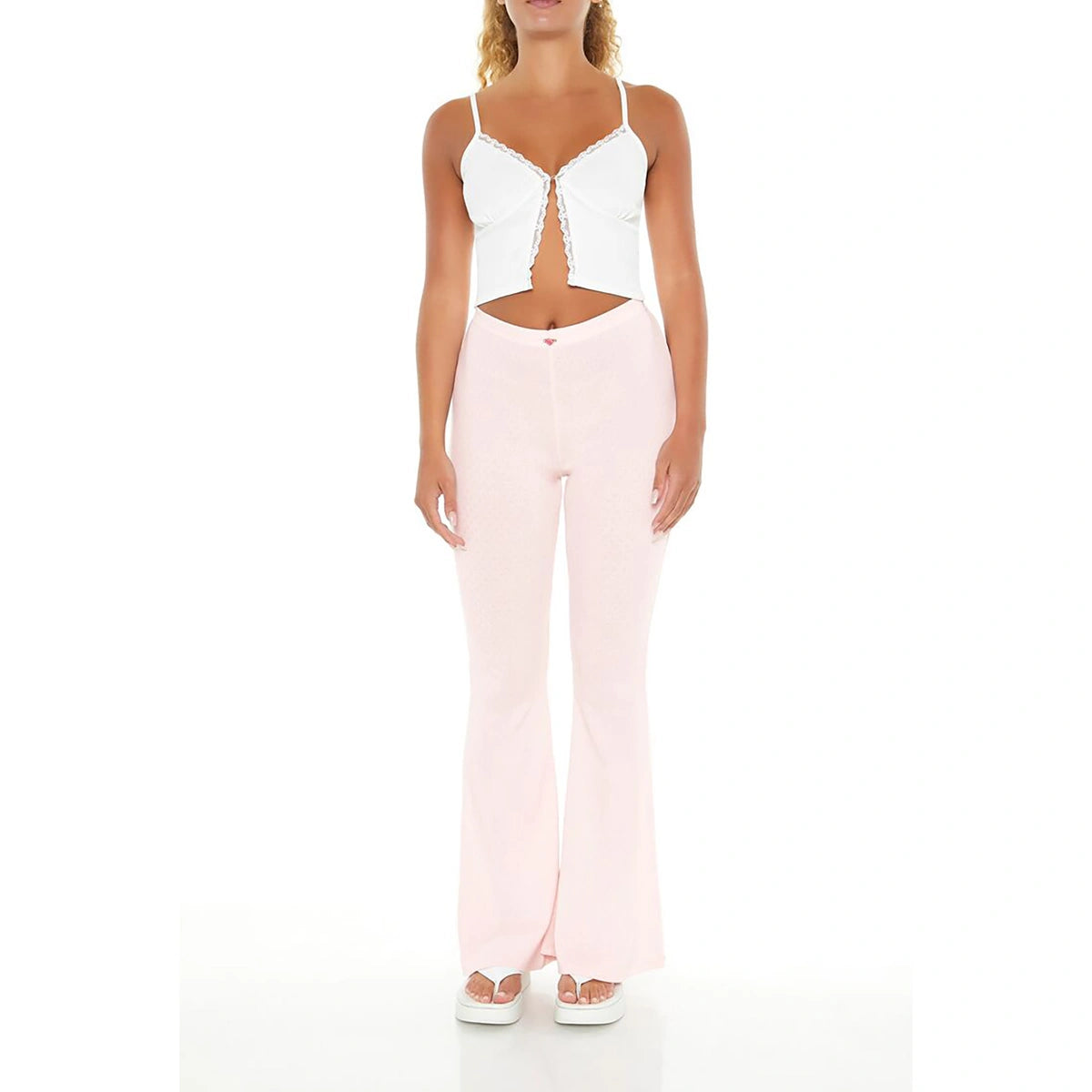 فوريفر 21 - سروال Rosette Pointelle - تم بيعه بواسطة اف اي جي