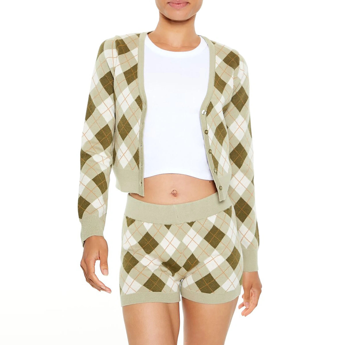 فوريفر 21 - سترة صوفية Argyle - تم بيعها بواسطة اف اي جي