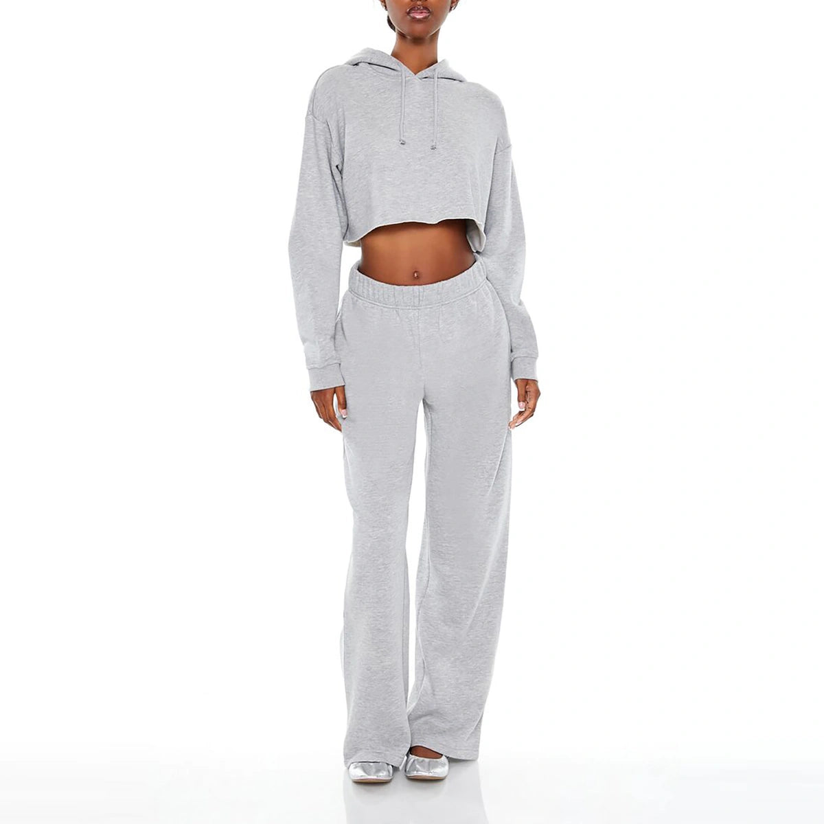 فوريفر 21 - بنطال رياضي من الصوف بقصة مستقيمة - يُباع بواسطة اف اي جي