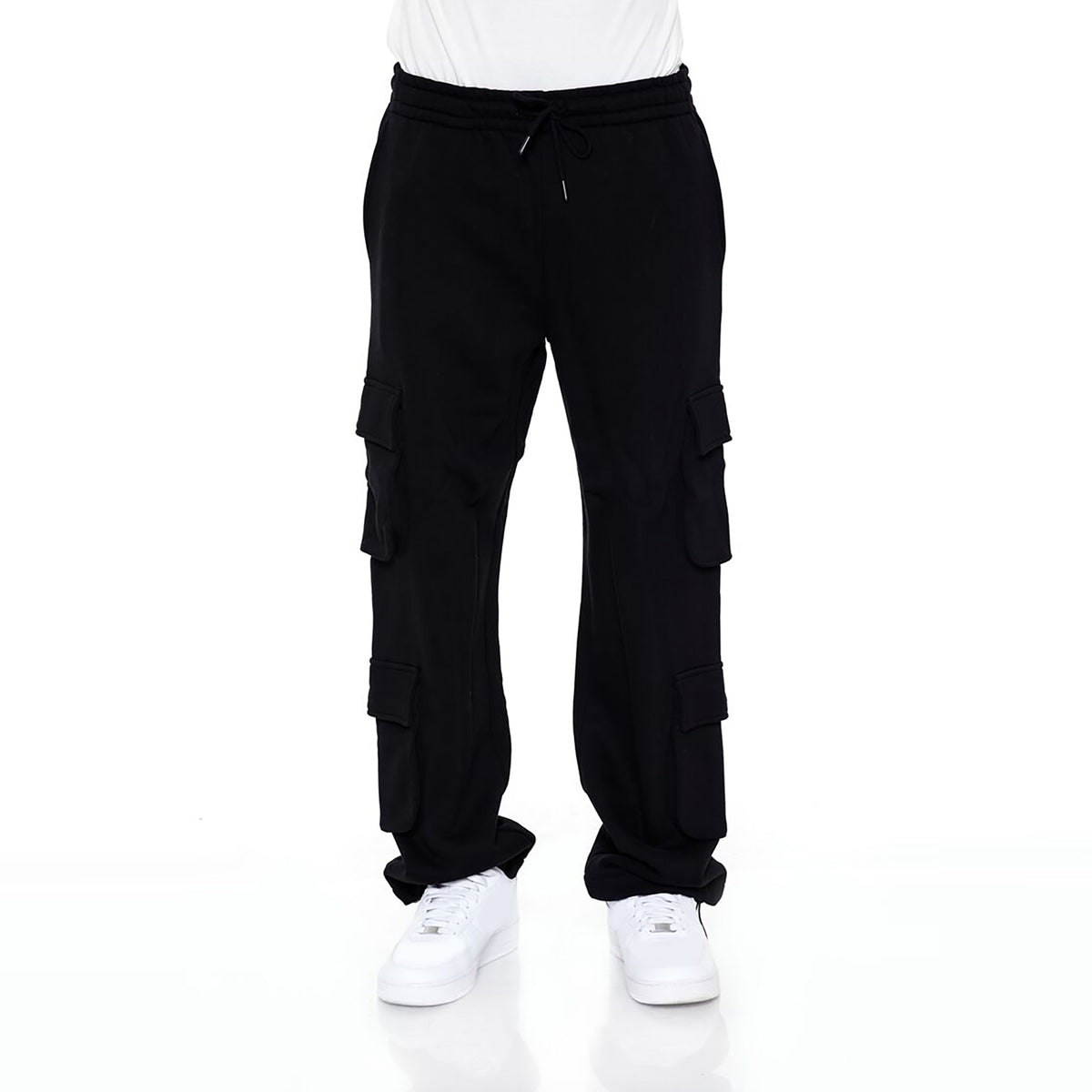 فوريفر 21 - بنطال رياضي من قماش تيري الفرنسي مع جيوب للرجال - يباع بواسطة اف اى جى