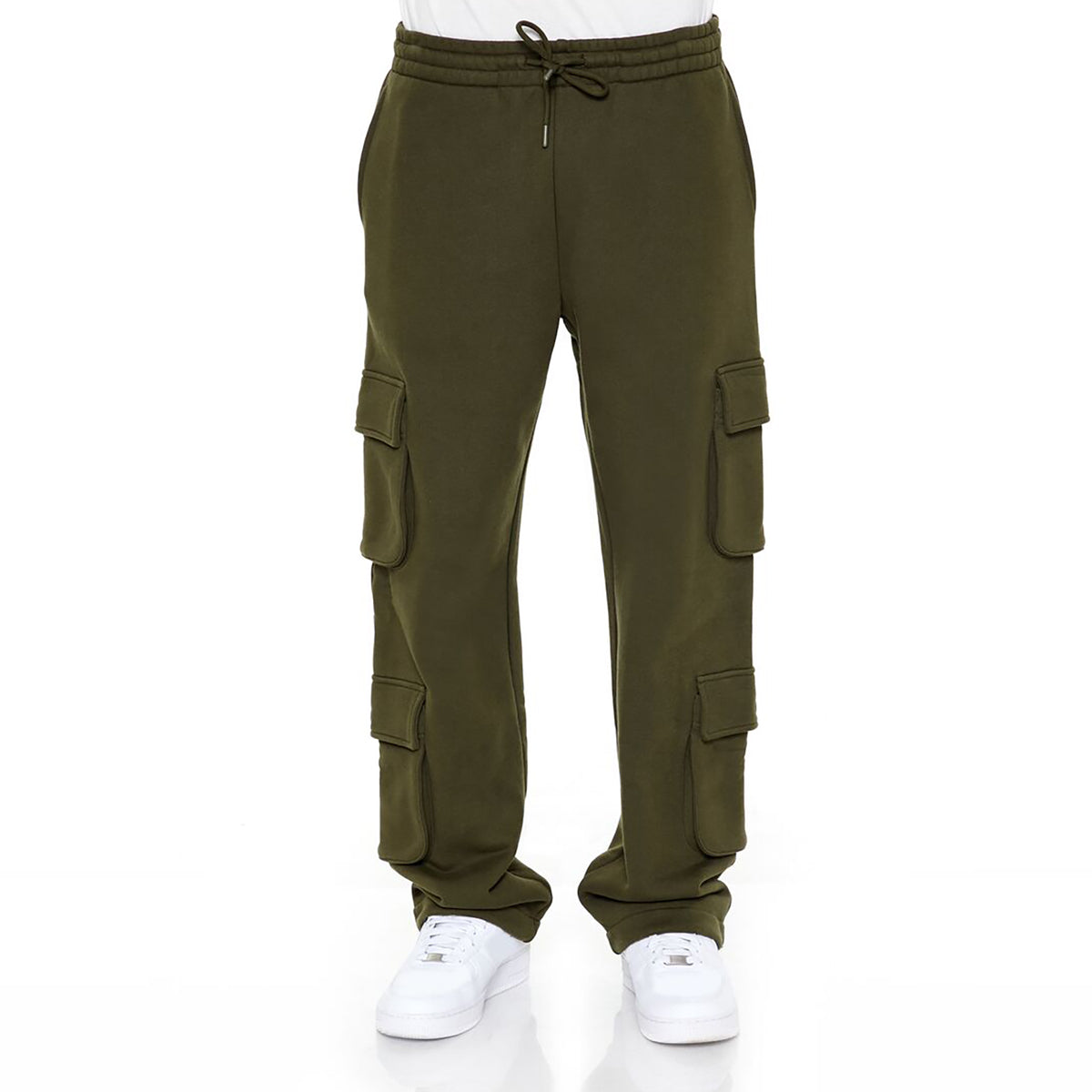 فوريفر 21 - بنطال رياضي من قماش تيري الفرنسي مع جيوب للرجال - يباع بواسطة اف اى جى