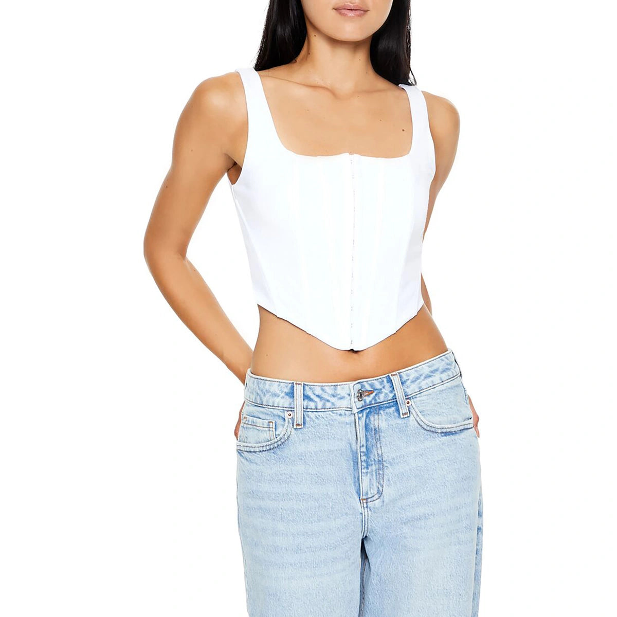 فوريفر 21 - مشد علوي قصير بخطاف وعين - يُباع بواسطة اف اي جي