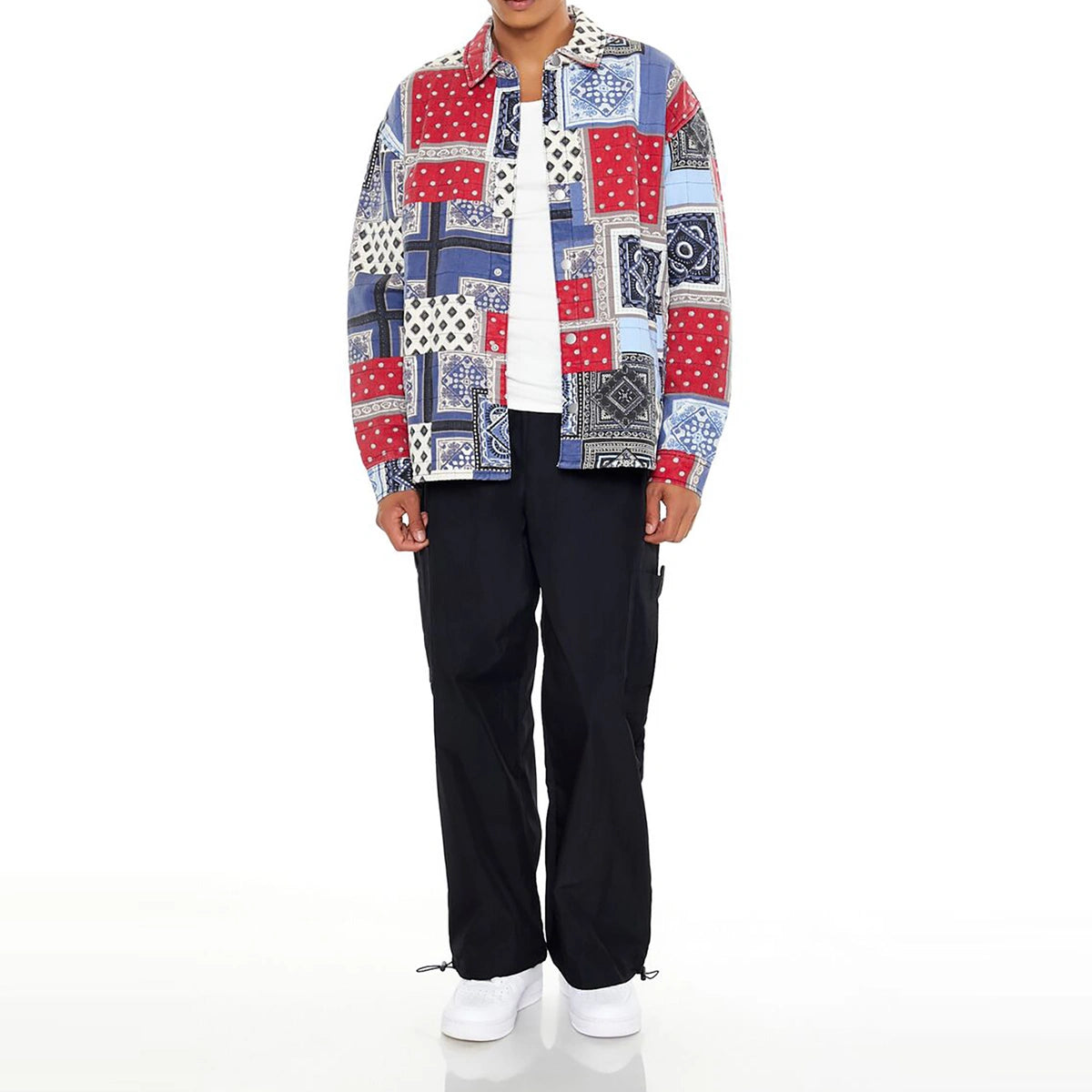 فوريفر 21 - سترة الدنيم المرقعة - تم بيعها بواسطة اف اي جي