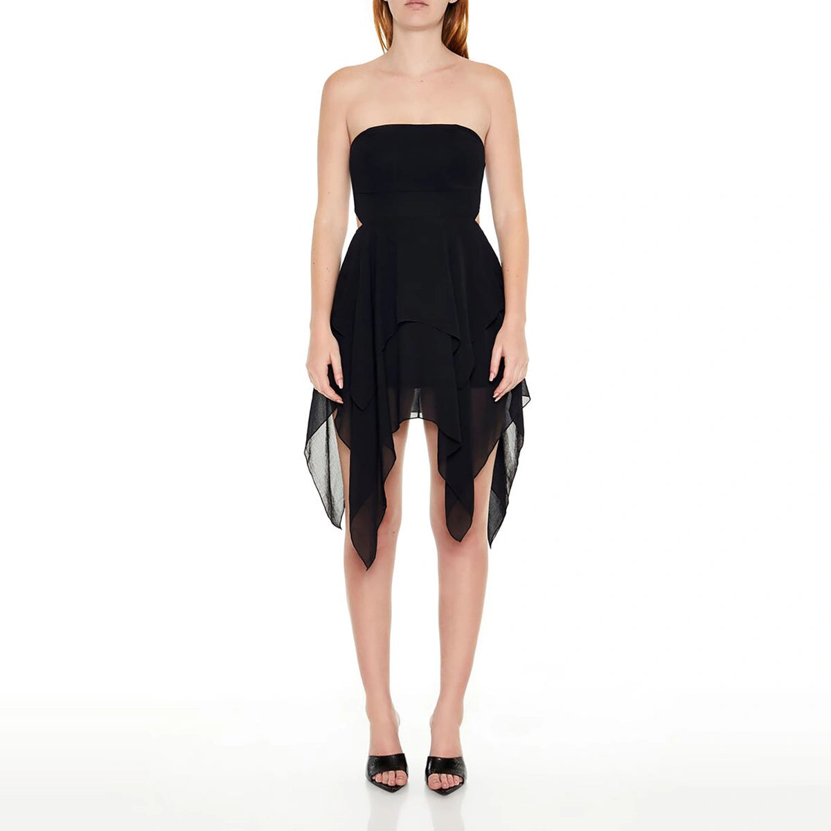 فوريفر 21 - فستان قصير بدون حمالات منديل - تم بيعه بواسطة اف اي جي