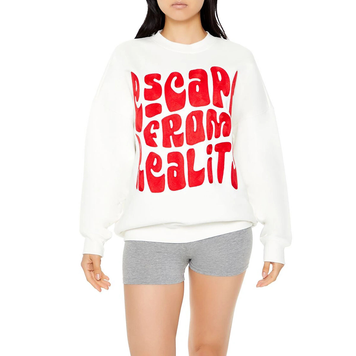 فوريفر 21 - سترة صوفية برسومات Escape From Reality - تُباع بواسطة اف اي جي