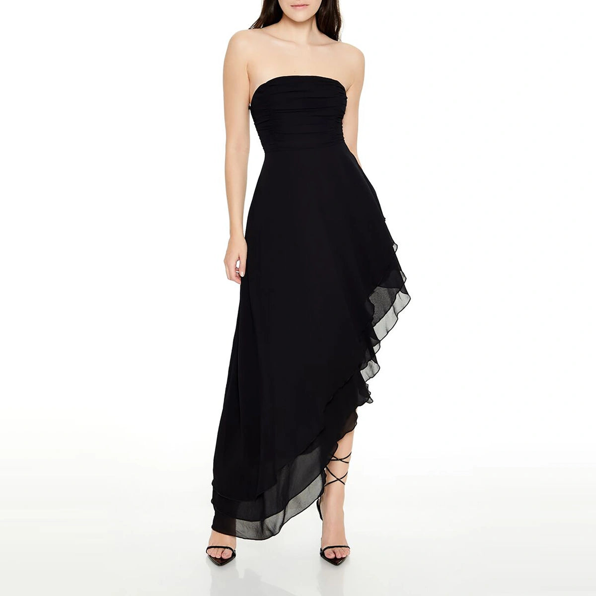 فوريفر 21 - فستان متوسط الطول برباط غير متماثل - يُباع بواسطة اف اي جي