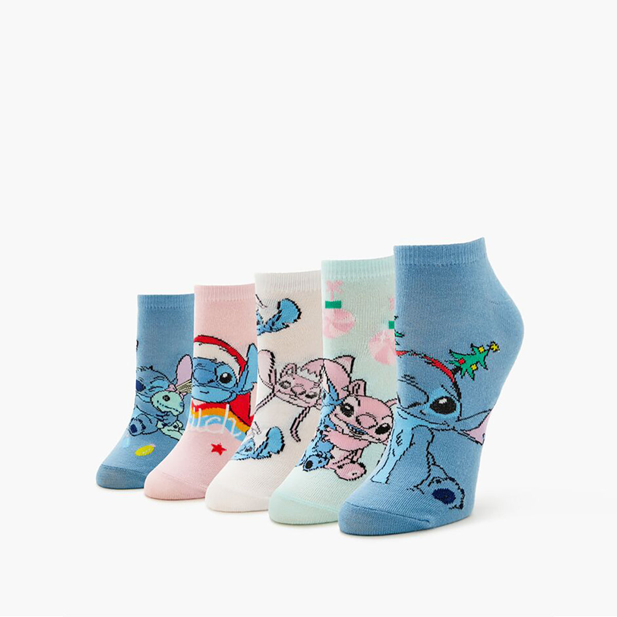 فوريفر 21 - مجموعة جوارب الكاحل - عبوة من 5 قطع للنساء - يباع بواسطة اف اى جى