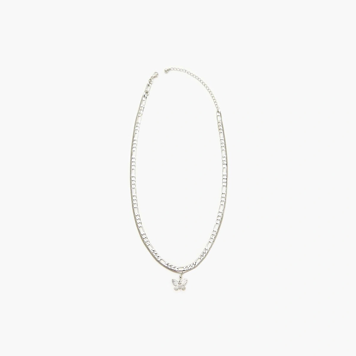 فوريفر 21 - قلادة على شكل فراشة بطبقات - تُباع بواسطة اف اي جي
