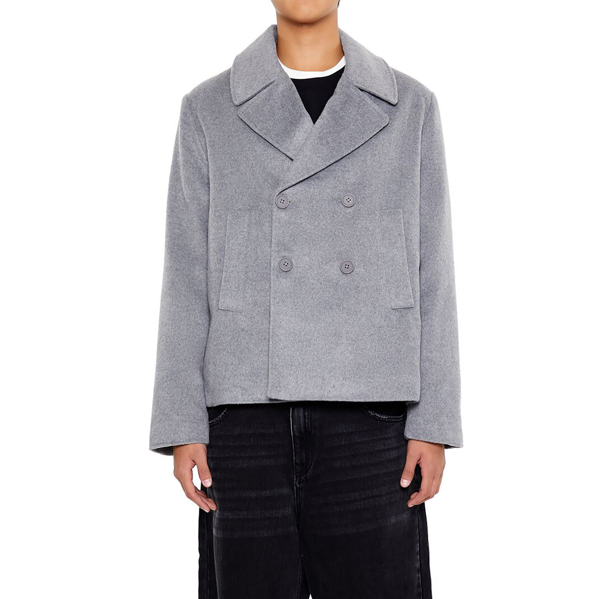 فوريفر 21 - معطف مزدوج الصدر للنساء - يباع بواسطة اف اى جى