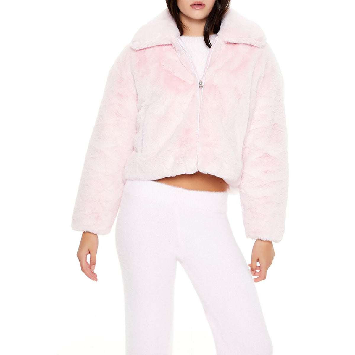 فوريفر 21 - معطف القطيفة للنساء - يباع بواسطة اف اى جى