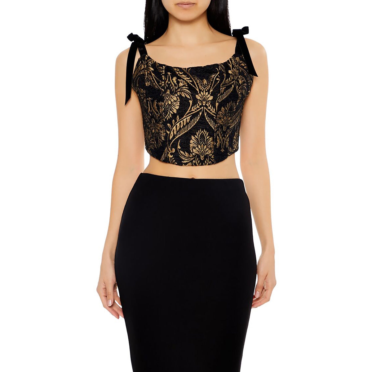 فوريفر 21 - بلوزة قصيرة للنساء - يباع بواسطة اف اى جى