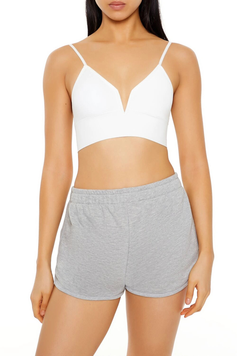 فوريفر 21-حمالة صدر بدون درزات على شكل حرف V-للنساء