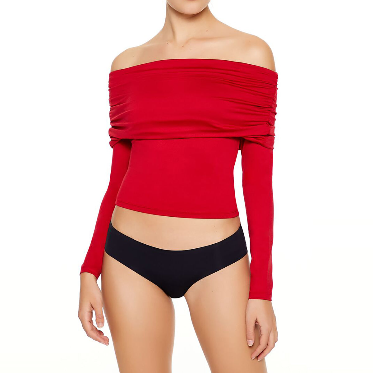 فوريفر 21 - بلوزة مكشوفة الكتفين للنساء - يباع بواسطة اف اى جى