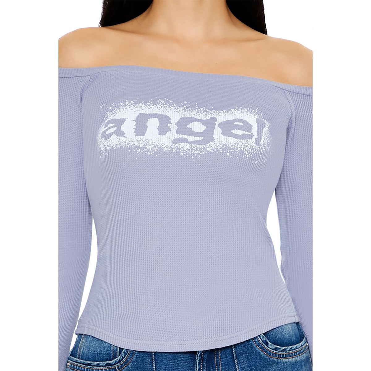 فوريفر 21 - بلوزة مكشوفة الكتفين للنساء - يباع بواسطة اف اى جى