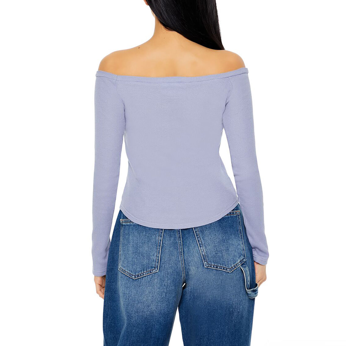 فوريفر 21 - بلوزة مكشوفة الكتفين للنساء - يباع بواسطة اف اى جى