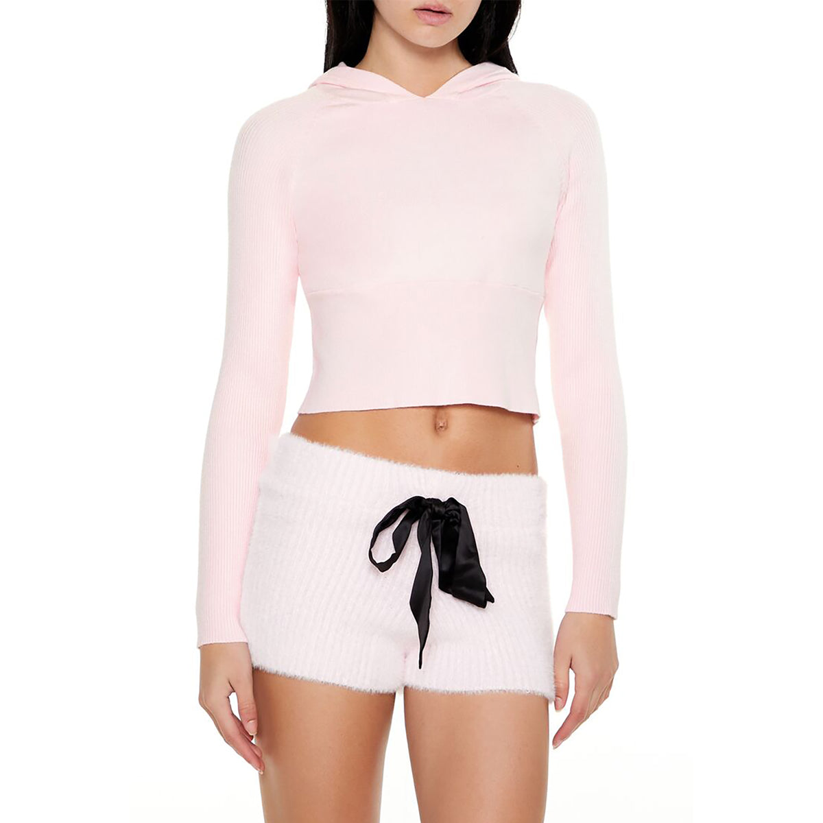 فوريفر 21 - بلوفر بغطاء رأس للنساء - يباع بواسطة اف اى جى