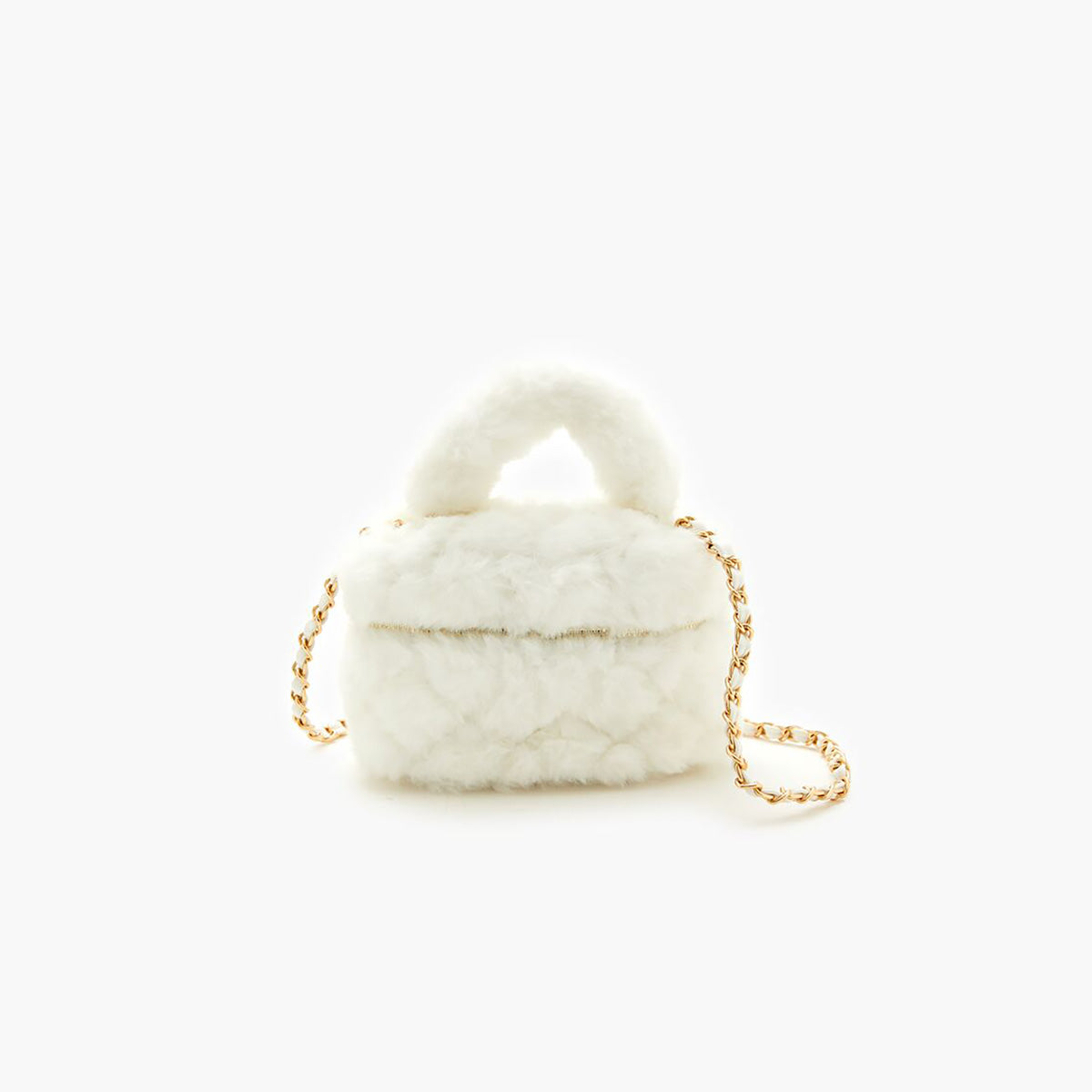 فوريفر 21 - حقيبة كروس بودي من الفرو الصناعي المبطن للنساء - يباع بواسطة اف اى جى