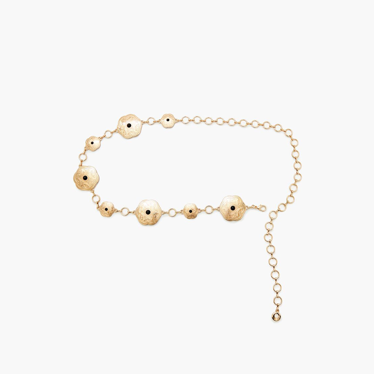 فوريفر 21 - حزام سلسلة من الأحجار الصناعية المحفورة للنساء - يباع بواسطة اف اى جى