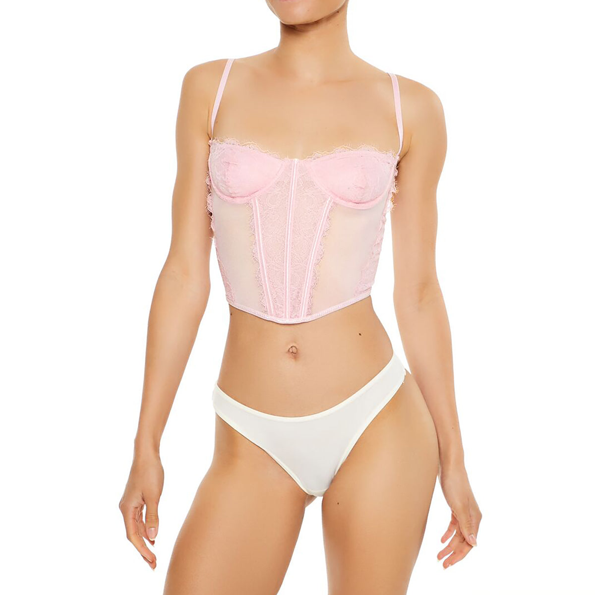 فوريفر 21 - كامي كورسيت دانتيل للنساء - يباع بواسطة اف اى جى