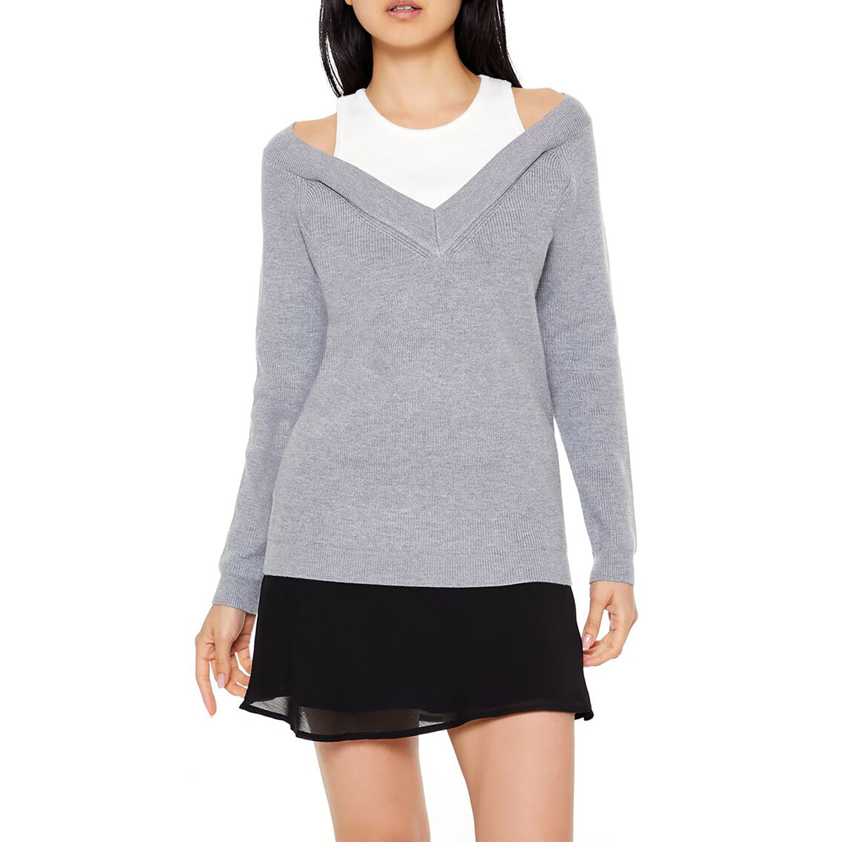 فوريفر 21 - بلوفر كومبو توب للنساء - يباع بواسطة اف اى جى