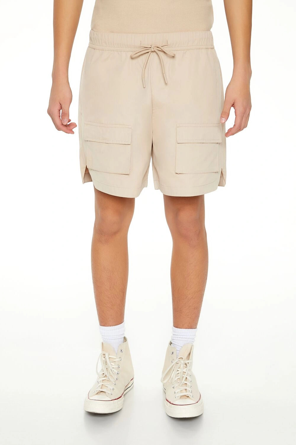 فوريفر 21-شورت كارجو فولي بفتحات تهوية-للرجال