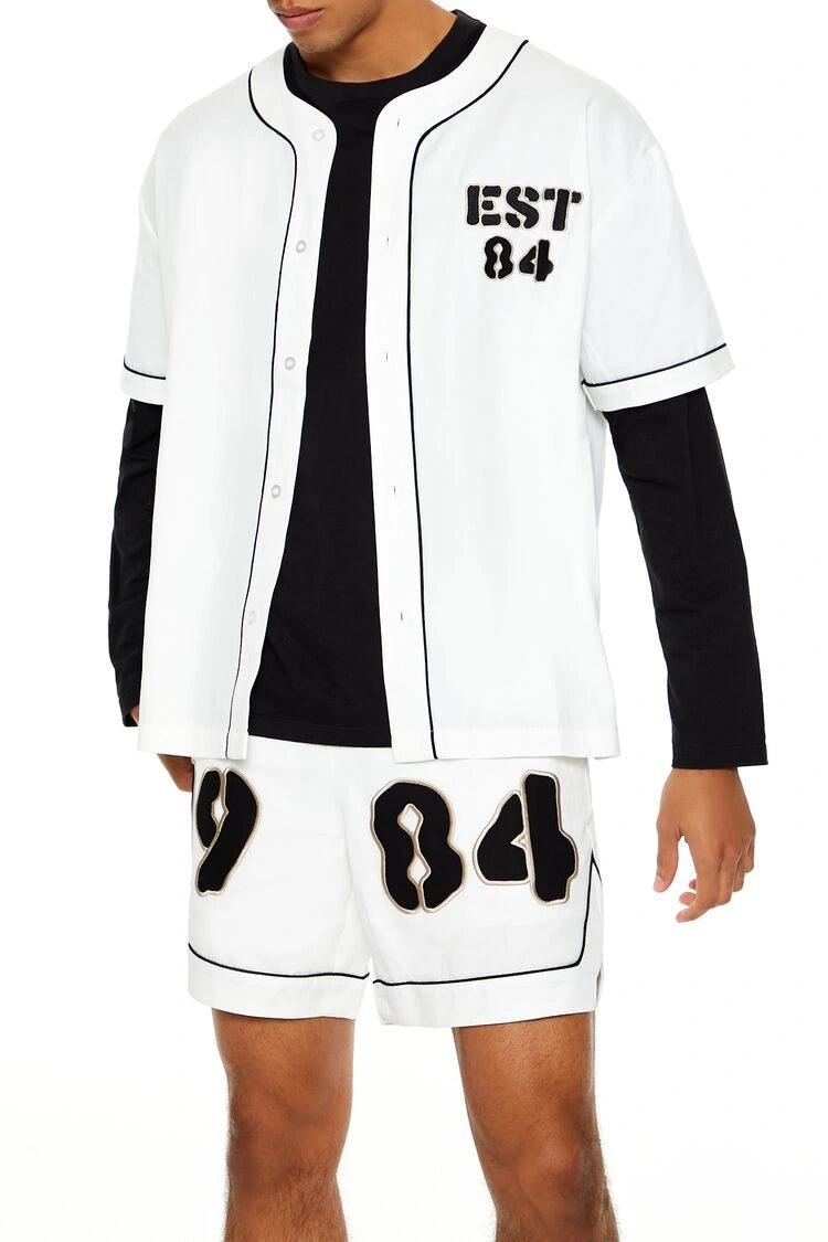 Forever21 -1984 Patch Baseball Jersey-Men-sold bt FIG