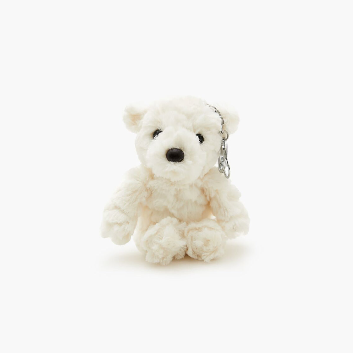 فوريفر 21 - سلسلة مفاتيح على شكل دب تيدي من الفرو الصناعي للنساء - يباع بواسطة اف اى جى