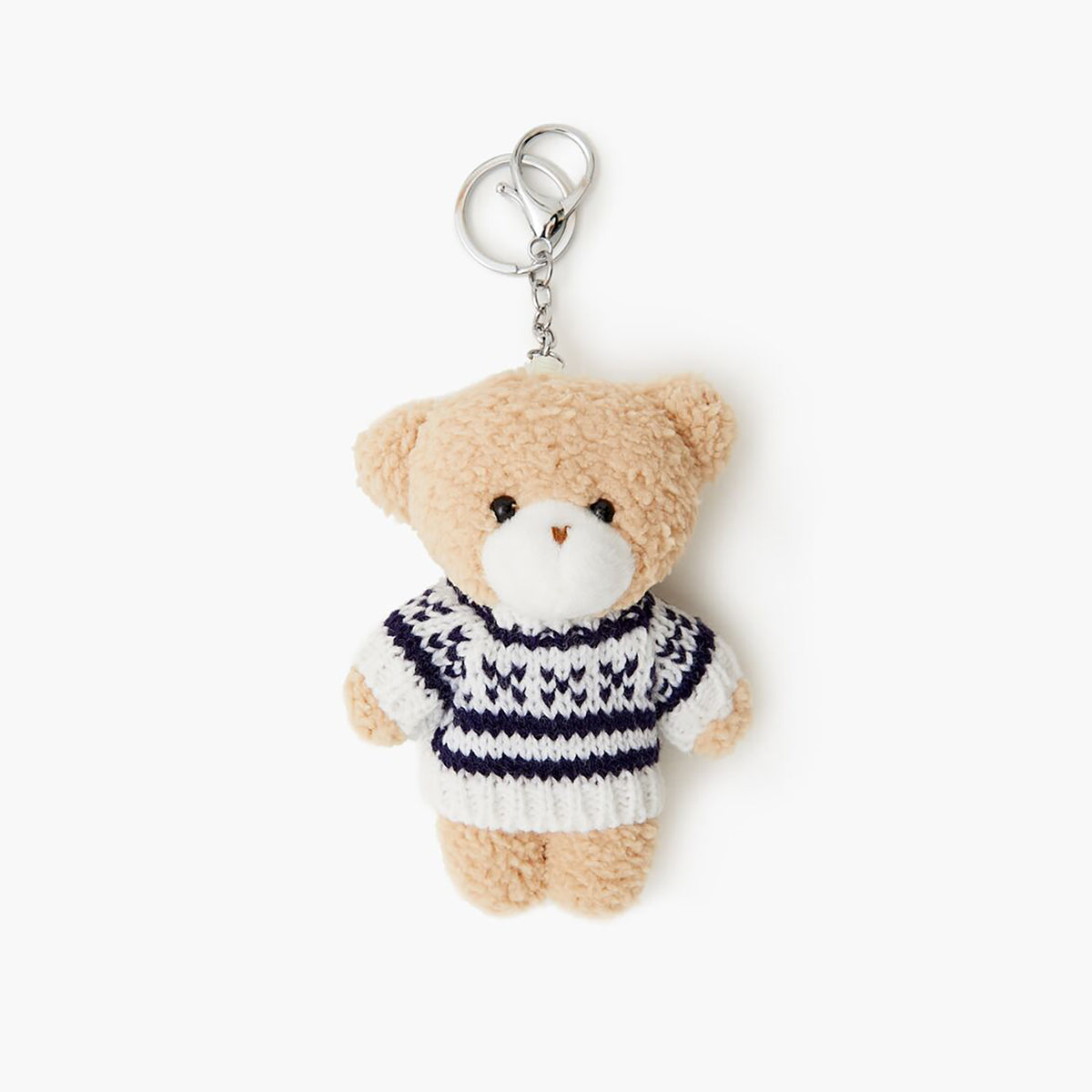 فوريفر 21 - سلسلة مفاتيح على شكل حقيبة على شكل دب تيدي للنساء - يباع بواسطة اف اى جى