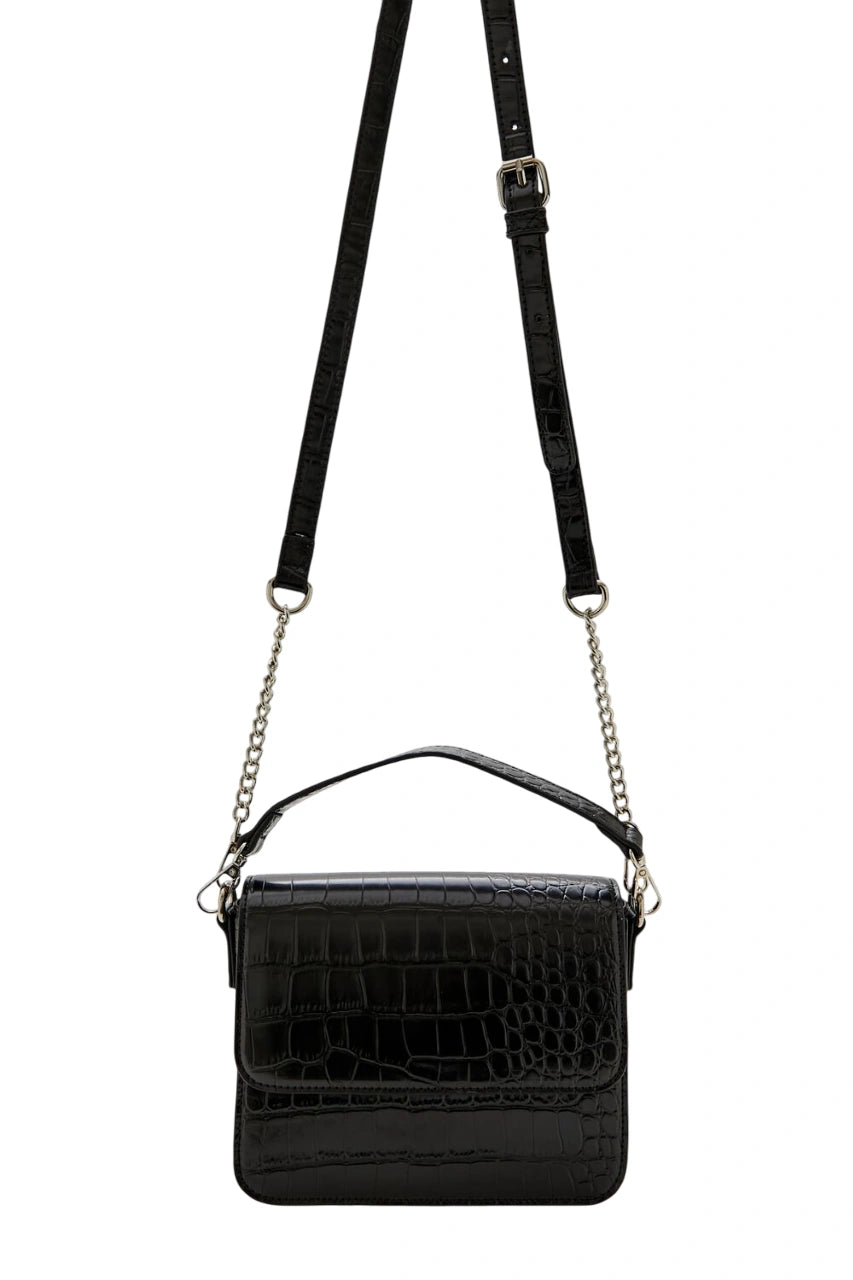 فوريفر 21-حقيبة كروس بودي من جلد التمساح الصناعي-للنساء