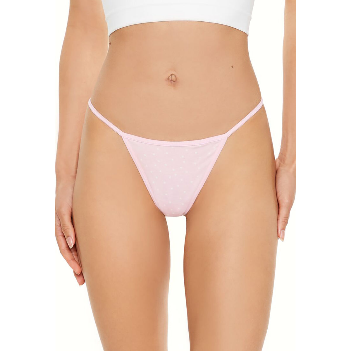 فوريفر 21 - سراويل داخلية بنقاط البولكا للنساء - يباع بواسطة اف اى جى