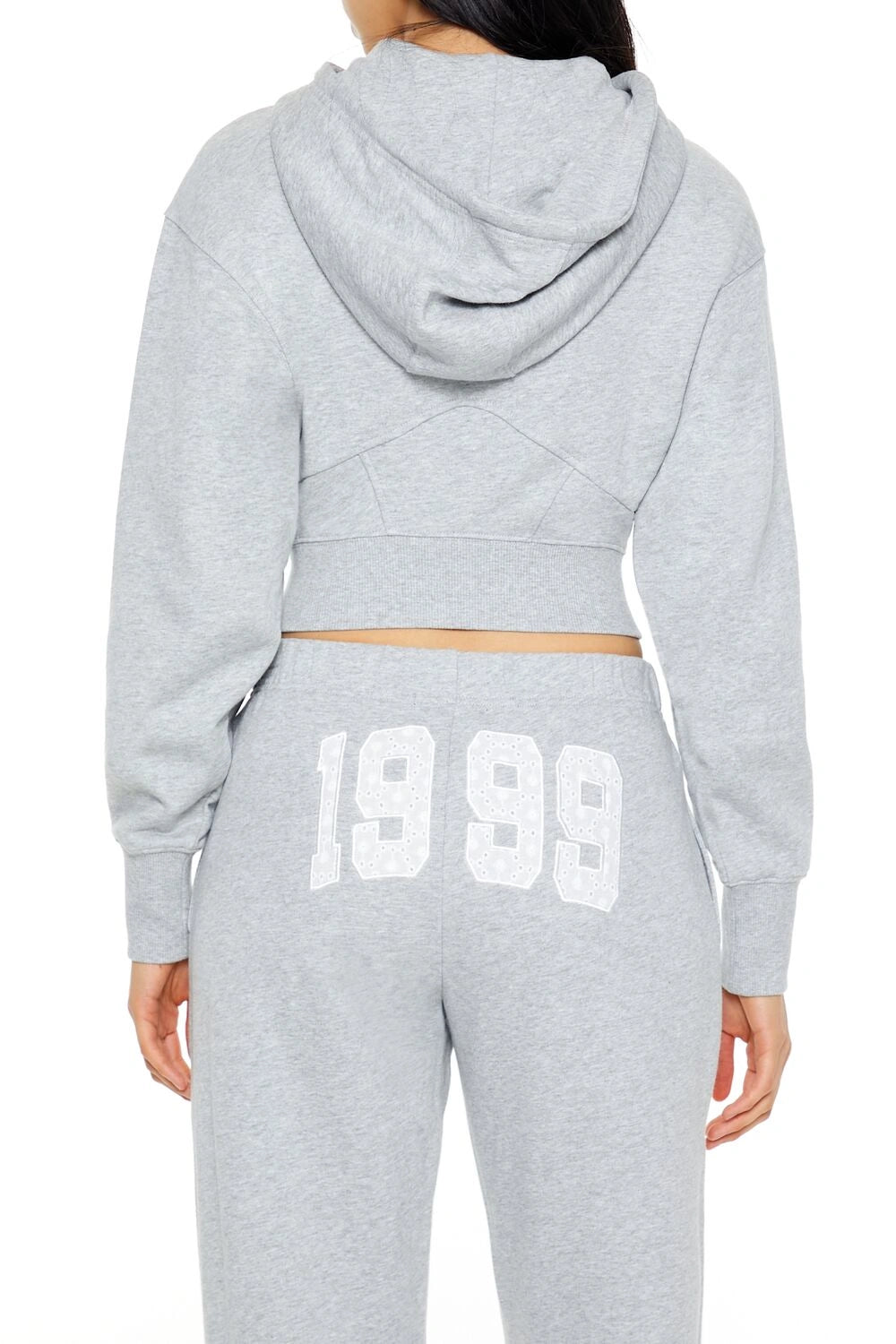 Forever21 -Fleece 1999 Zip-Up Hoodie-Women-sold bt FIG