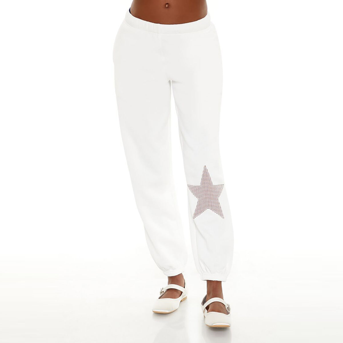 فوريفر 21 - بنطال رياضي بنقشة نجوم للنساء - يباع بواسطة اف اى جى