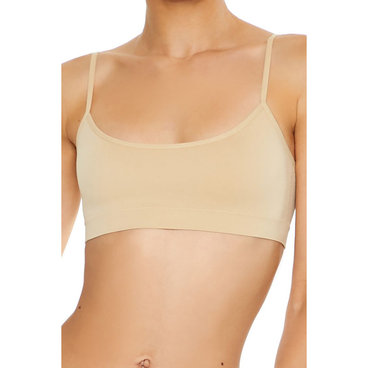 فوريفر 21 - حمالة صدر بدون درزات ذات رقبة دائرية للنساء - يباع بواسطة اف اى جى