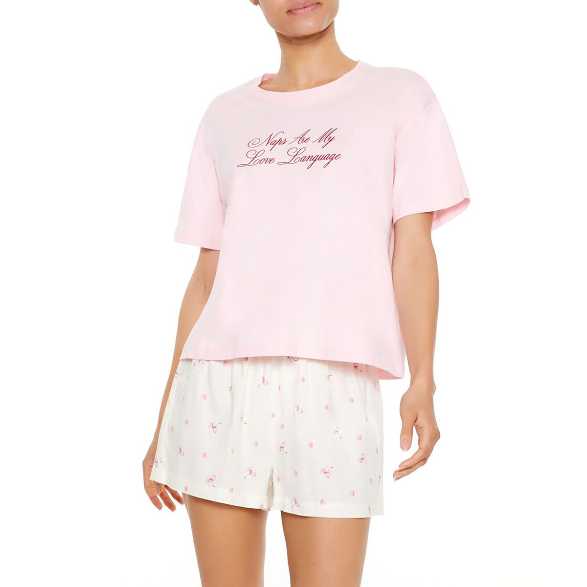 فوريفر 21 - قميص نوم برسومات للنساء - يباع بواسطة اف اى جى