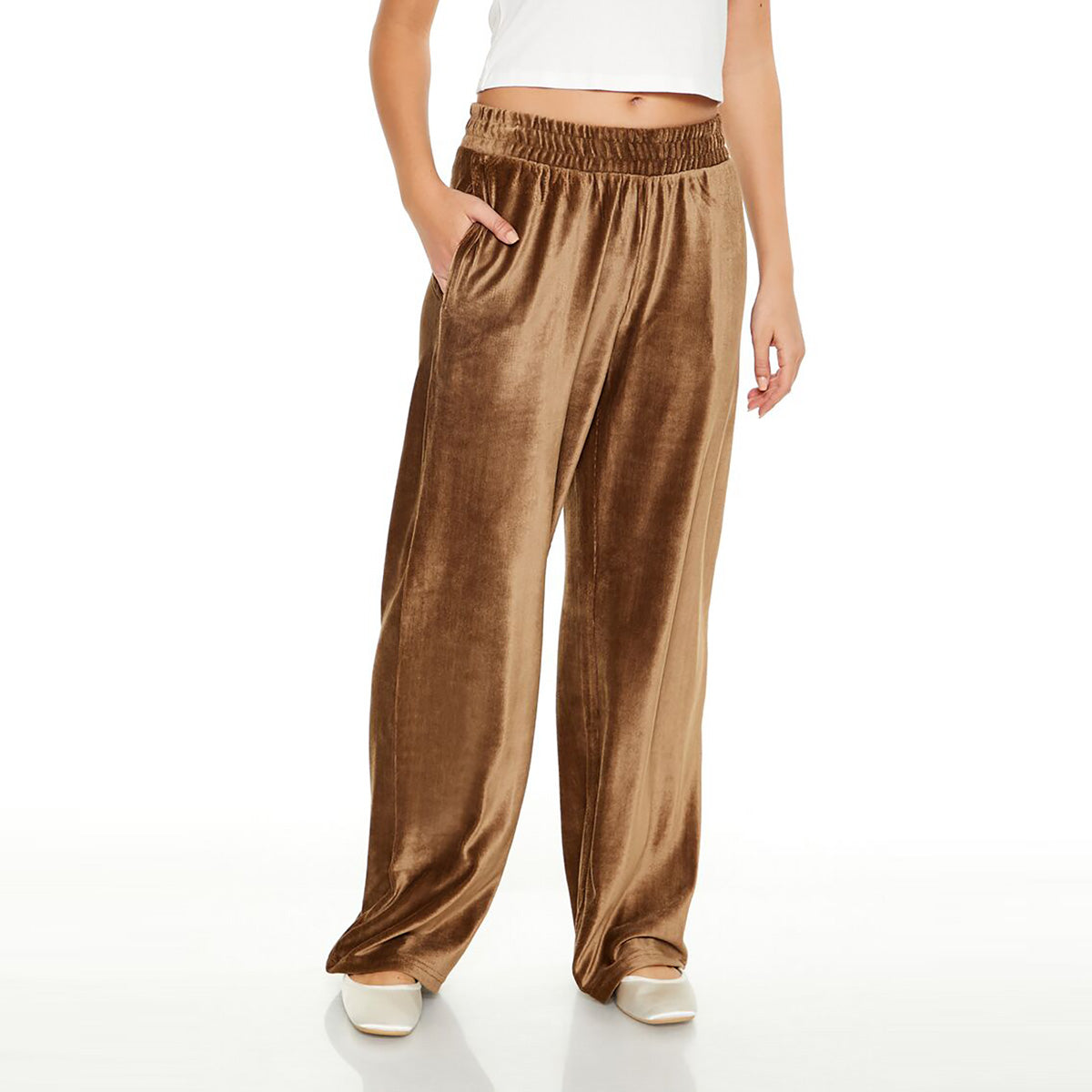 Forever21 - Corduroy High-Rise Wide-Leg Pants for women - sold by FIG