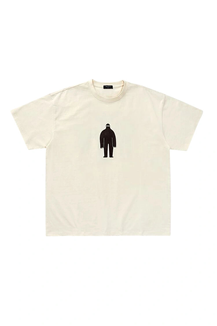 فوريفر 21-تي شيرت جرافيكي بطبعة الوحش-للرجال