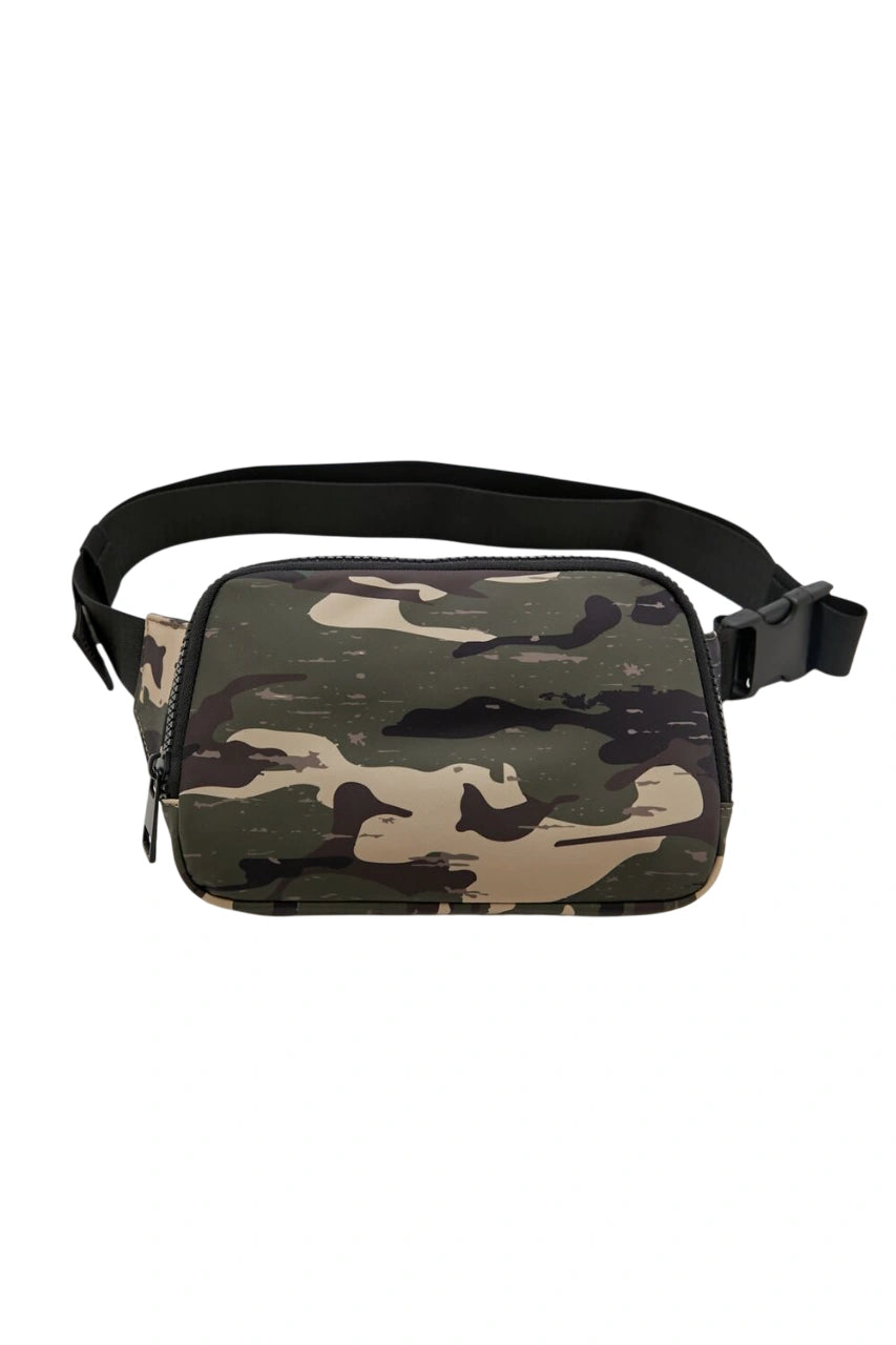 فوريفر 21-حقيبة خصر عسكرية مموهة-للرجال